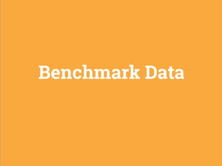 11
Benchmark Data
 