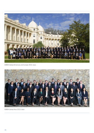 10
EMBA-Global Americas and Europe 2015 class
EMBA-Global Asia 2015 class
 