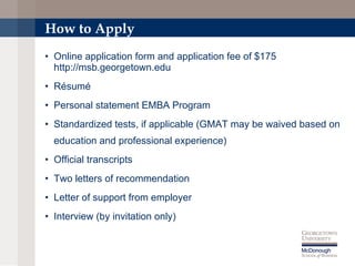 Emba Information Session | PPT