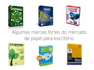 Algumas marcas fortes do mercado de papel para escritório  