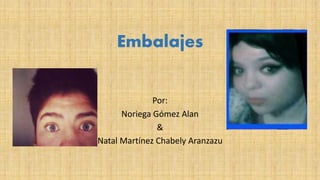Embalajes
Por:
Noriega Gómez Alan
&
Natal Martínez Chabely Aranzazu
 