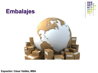 Embalajes
Expositor: César Valdés, MBA
 