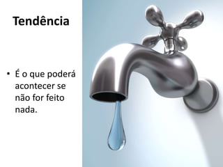 Tendência


• É o que poderá
  acontecer se
  não for feito
  nada.
 