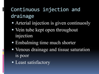 Split Injection Embalming Embalming all points | PPTX