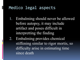 Loopuypt Embalming Embalming all points | PPTX