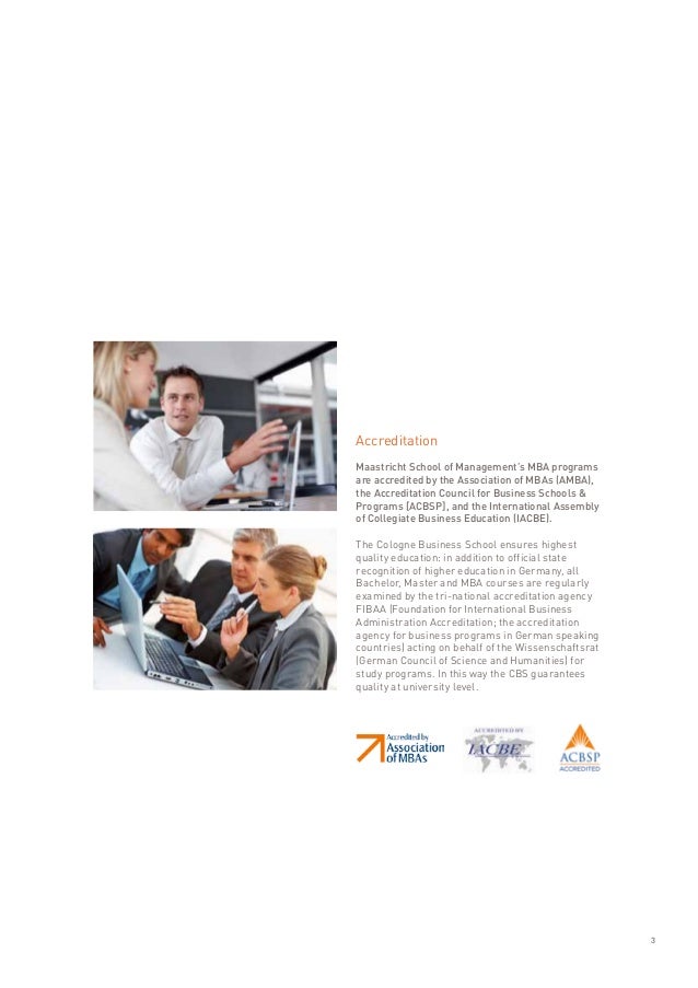 Brochure Executive Master Of Business Administration Emba Maastrich