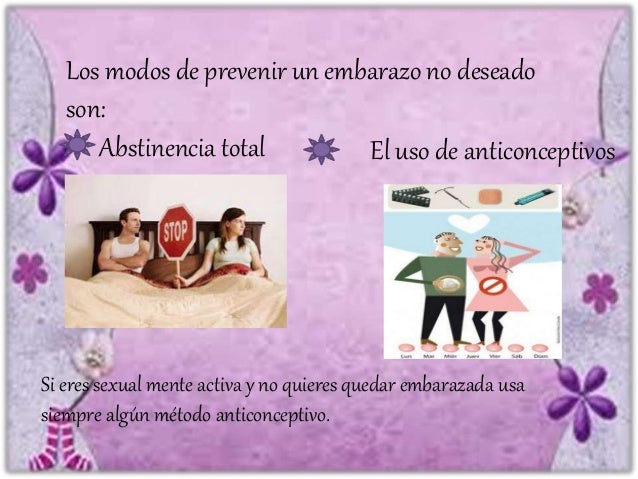 medidas de prevencion embarazos no deseados