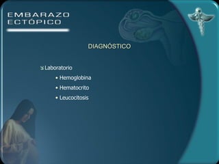 DIAGNÓSTICO Laboratorio  Hemoglobina Hematocrito Leucocitosis 