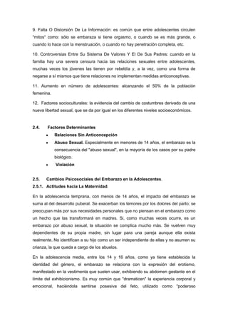 Embarazo   índice de contenidos