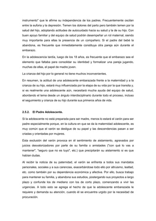 Embarazo   índice de contenidos