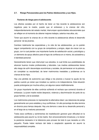 Embarazo   índice de contenidos