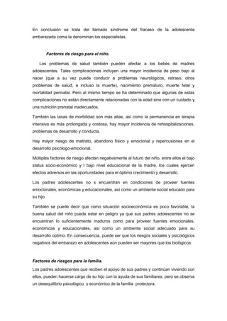 Embarazo   índice de contenidos