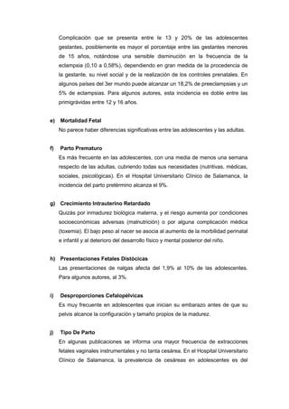 Embarazo   índice de contenidos