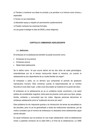 Embarazo   índice de contenidos