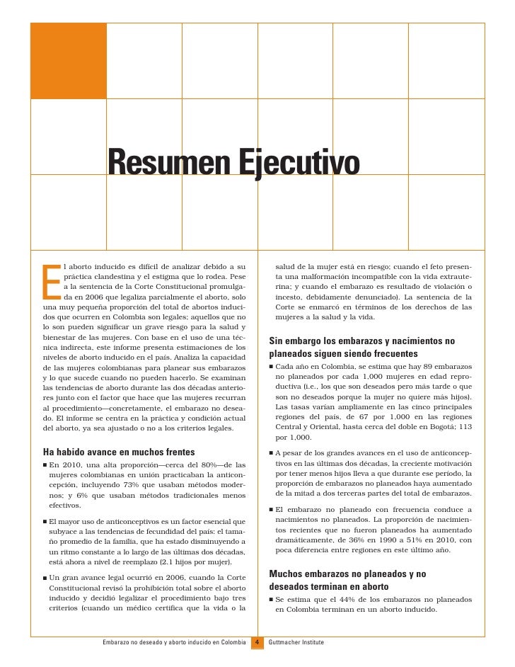 Embarazo No Deseado Colombia