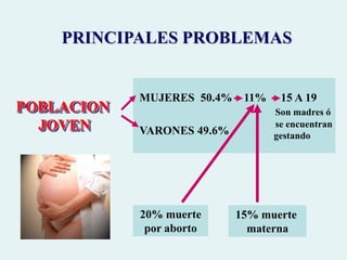 Metas vocacionales irrealesIdentidadPreocupación por los  	cambios puberalesImagen