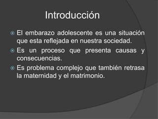 Embarazo adolescente | PPT