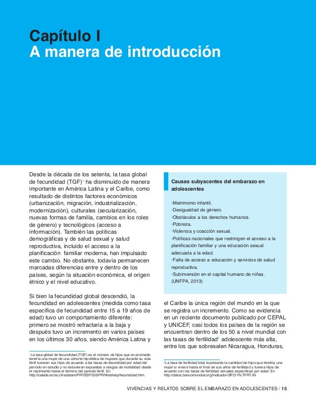 Embarazo Adolescente Unicef