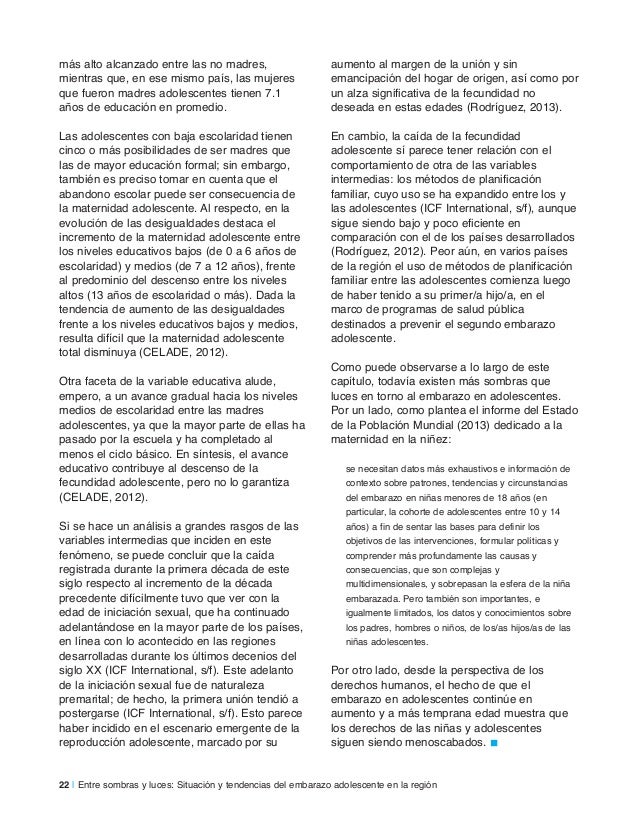 Embarazo Adolescente Unicef