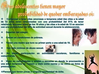      El uso temprano de alcohol y/o drogas.