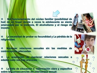      Los adolescentes no solicitarían anticonceptivos por “vergüenza”, “no haberlo pensado” y “miedo”.   