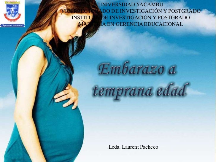 Embarazo A Temprana Edad