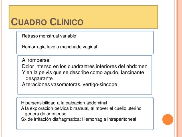 Embarazo Ectopico