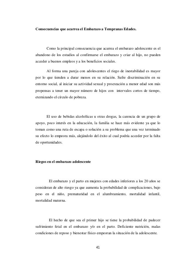 Embarazo En Adolescentes