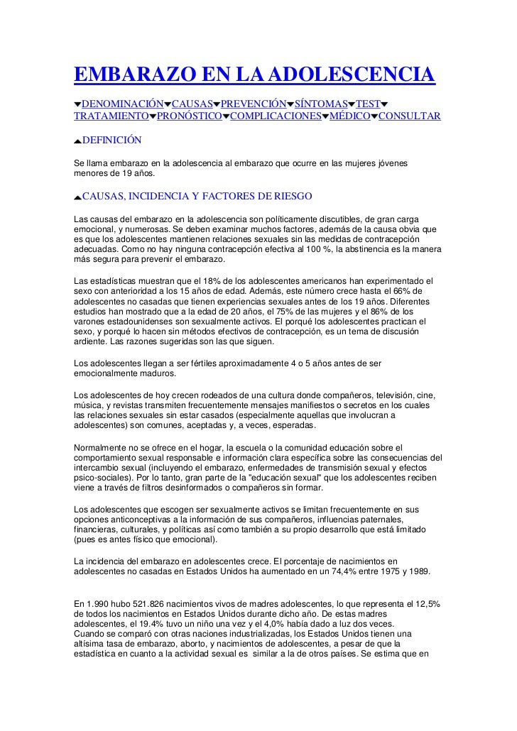 Consecuencias Del Aborto En Adolescentes Embarazo10com