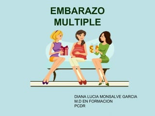 EMBARAZO
MULTIPLE
DIANA LUCIA MONSALVE GARCIA
M.D EN FORMACION
PCDR
 
