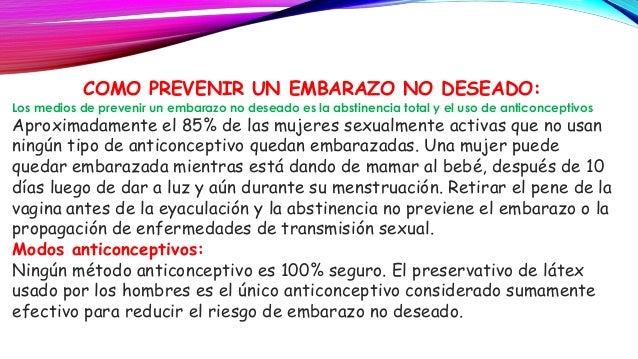 Embarazo no deseado