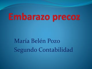 María Belén Pozo
Segundo Contabilidad
 