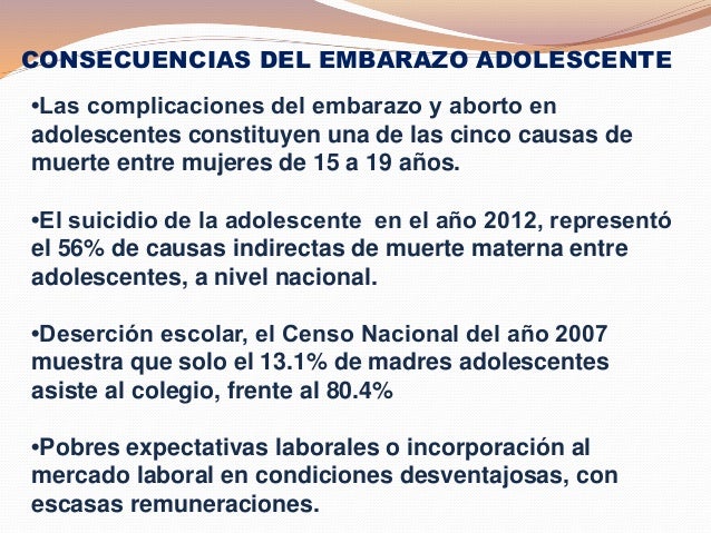Embarazo Precoz Y Aborto Adolescente Perú 2014