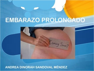 EMBARAZO PROLONGADO
ANDREA DINORAH SANDOVAL MÉNDEZ
 