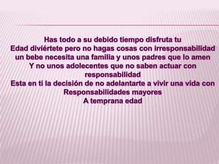 Embarazos en adolecentes