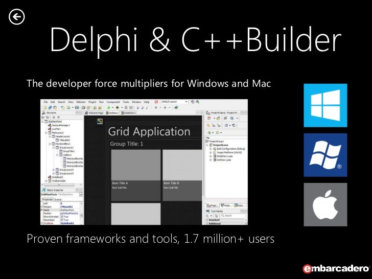 embarcadero html5 builder components