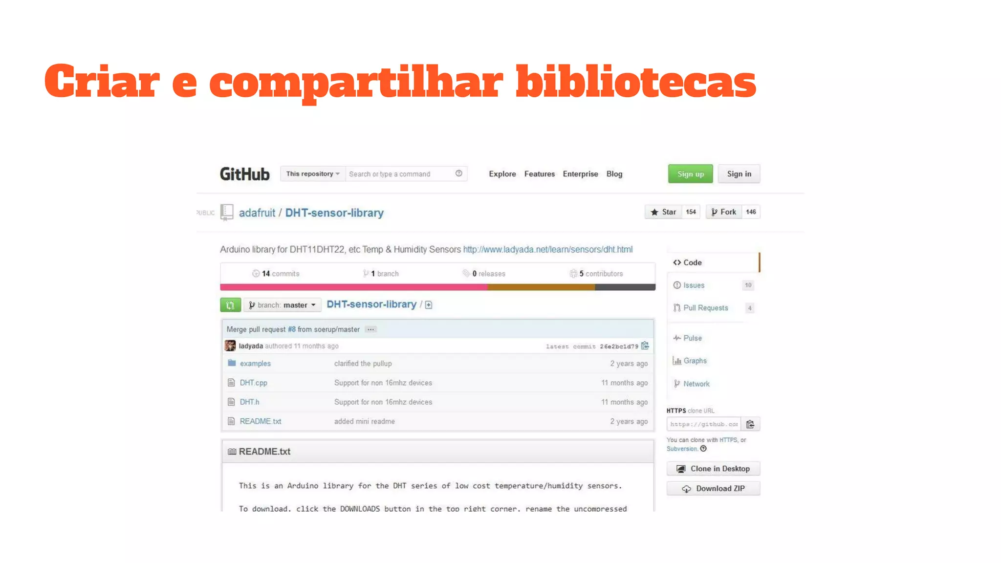 Criar e compartilhar bibliotecas
 