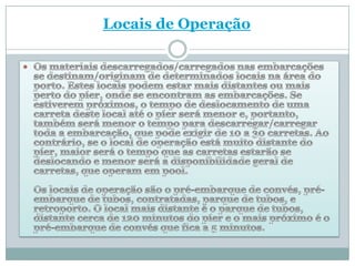 Locais de Operação
 