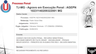 TJ-MG - Agravo em Execução Penal : AGEPN
10231140209322001 MG
 