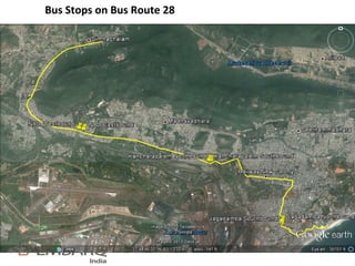 Bus Stops on Bus Route 28
 