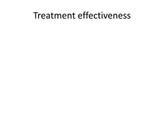 Treatment effectiveness
 