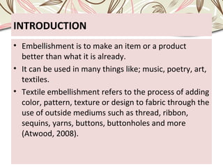 Fabric Embellishment Techniques: Types and Importance - Textile Learner