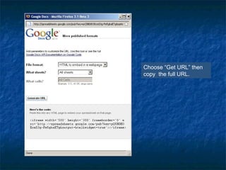 Choose “Get URL” then copy the full URL.