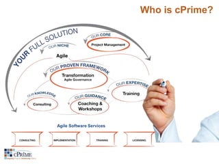 Who is cPrime? 
Agile Software Services 
 