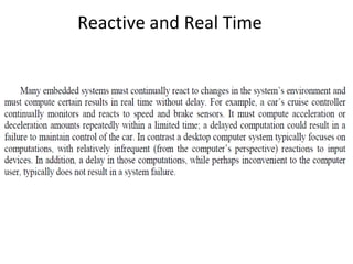 Reactive and Real Time
 