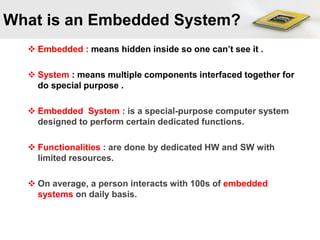 Introduction to Embedded System | PDF