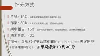 uַʽ
? ԇ : 15%

( wAXƌWͰ )

? I : 30%

( ᘌYӍaI輼ܣsӖ )

? Ј : 15%

( KֻͶӰƬҪĳʽ޸ӲwOӋ )

? ĩ} : 40%
? ӷ : cIϵyP open source _l
( @vJ ) ӌWڿ 10  40 

 