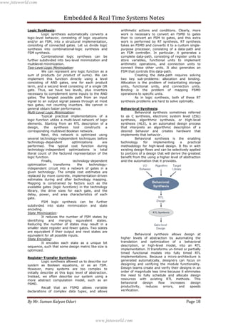 Embedded real time-systems communication | PDF