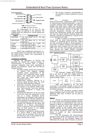 Embedded real time-systems communication | PDF
