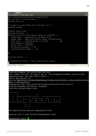 115
Embedded Android Development สู่เส้นทางนักพัฒนา
 